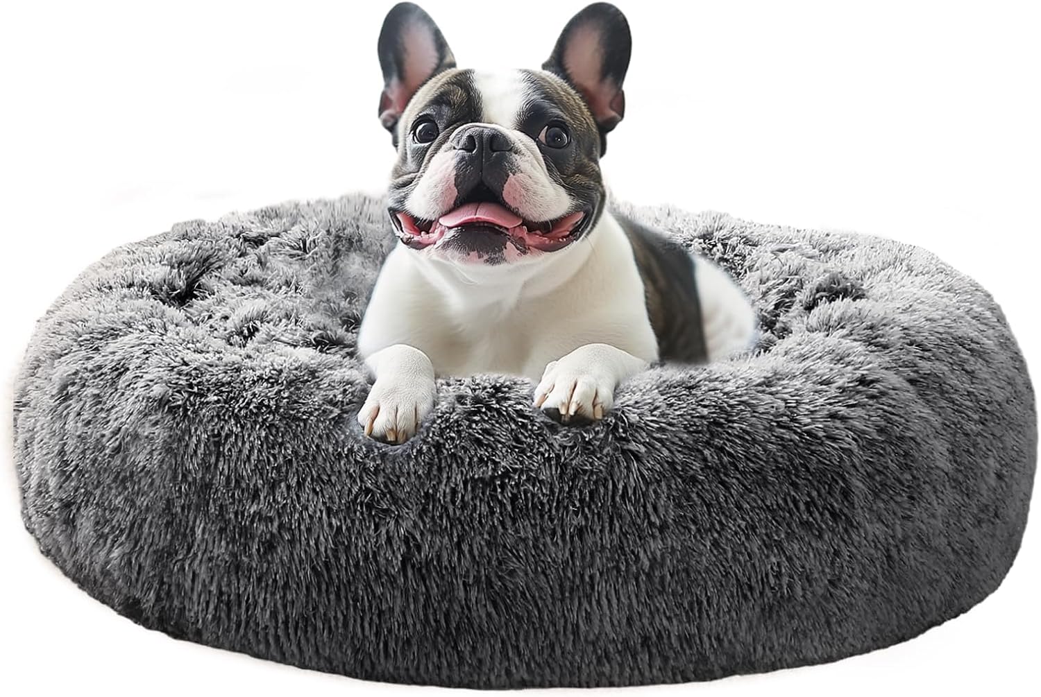 JOLLYVOGUE Large Calming Dog Bed for Ultimate Pet Comfort