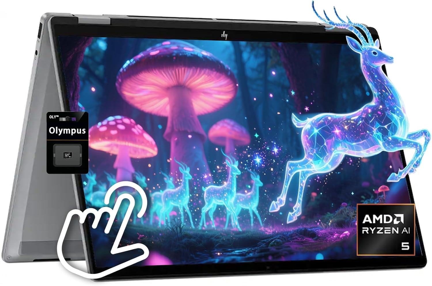 HP OmniBook 2-in-1 Touch-Screen Laptop with 14in 2K Display