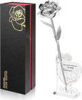Gold Dipped Infinity Rose for Women (Silver) - Timeless Keepsake
