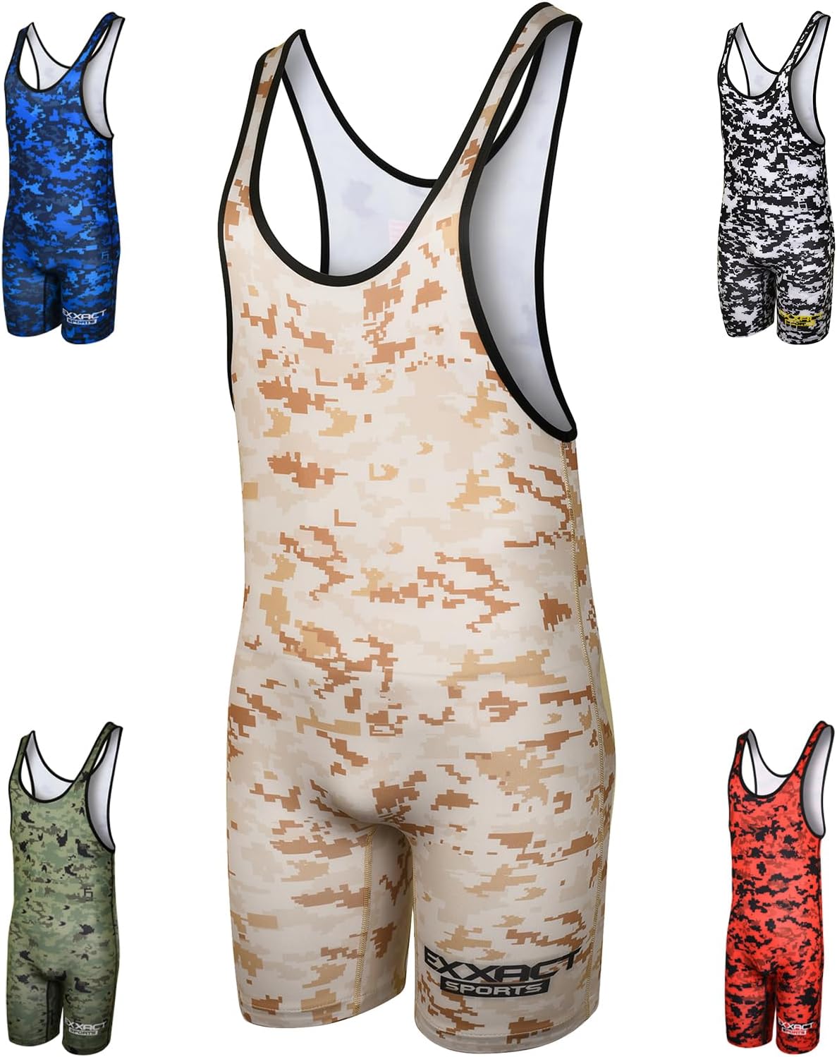 High-Performance Wrestling Singlet for Men by Exxact Sports
