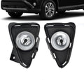 Fog Lights Compatible With 2016 2017 2018 RAV4 - Clear Lens Halogen