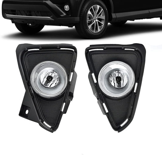 Fog Lights Compatible With 2016 2017 2018 RAV4 for Safety