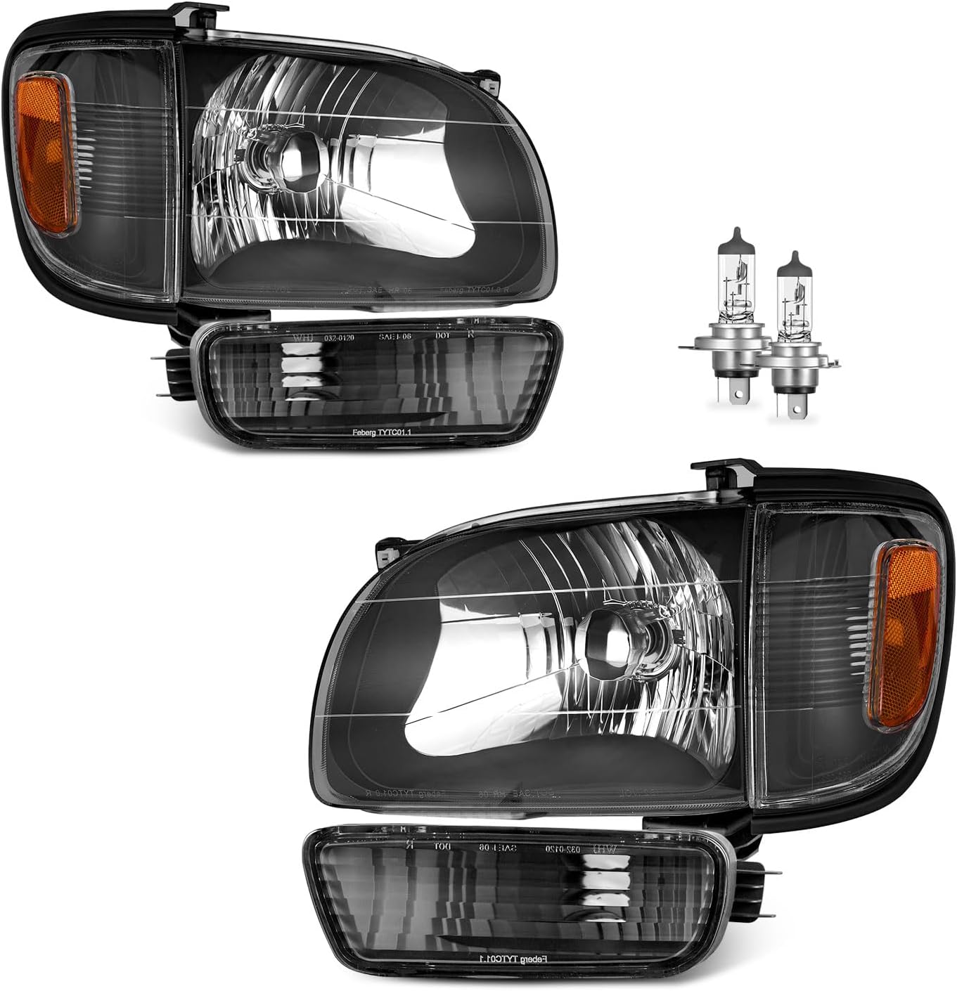 2001-2004 Toyota Tacoma Headlights Assembly for Safe Driving