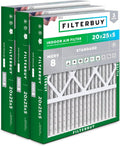 20x25x5 Air Filter MERV 8 Essential Dust & Allergy Defense - 3-Pack
