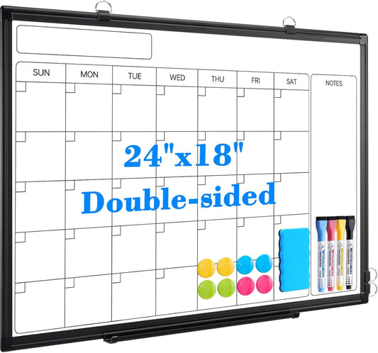 Monthly Calendar Dry Erase Whiteboard for Home and Office Use