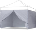 ABCCANOPY Side Wall 10x10 Gray - 4 Pack for Full Privacy and Shade