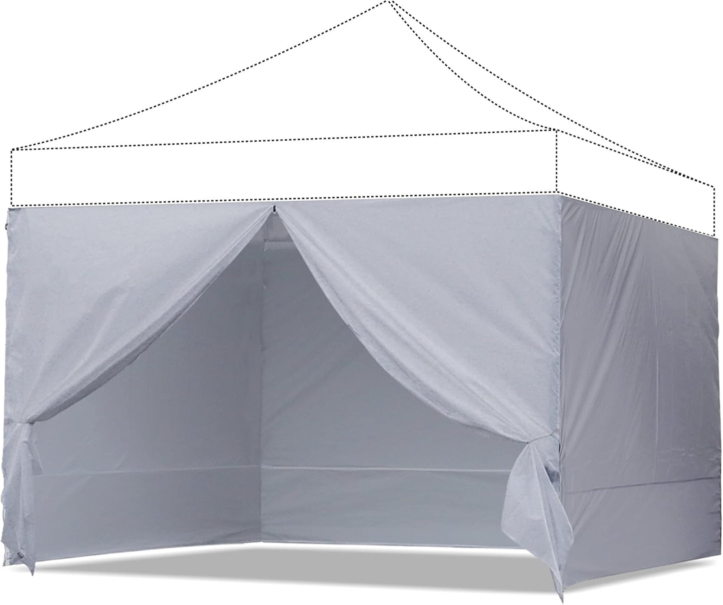 ABCCANOPY Side Wall 10x10 Gray for Enhanced Privacy and Shade
