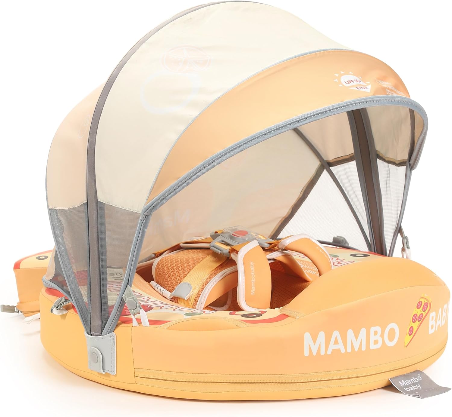 Mambobaby Add Tail Baby Float with Sun Canopy for Safe Fun
