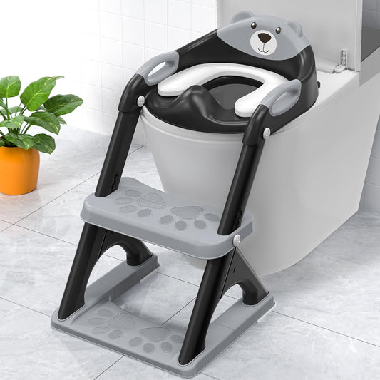 SKYROKU Toddler Toilet Seat with Step Stool and Splash Guard