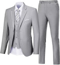 Mens Suit 3 Piece Slim Fit Tuxedo Set for Men - 2 Button Formal Wear
