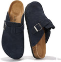 Project Cloud Mens Clogs - Full Grain Leather Memory Foam Mules Men's