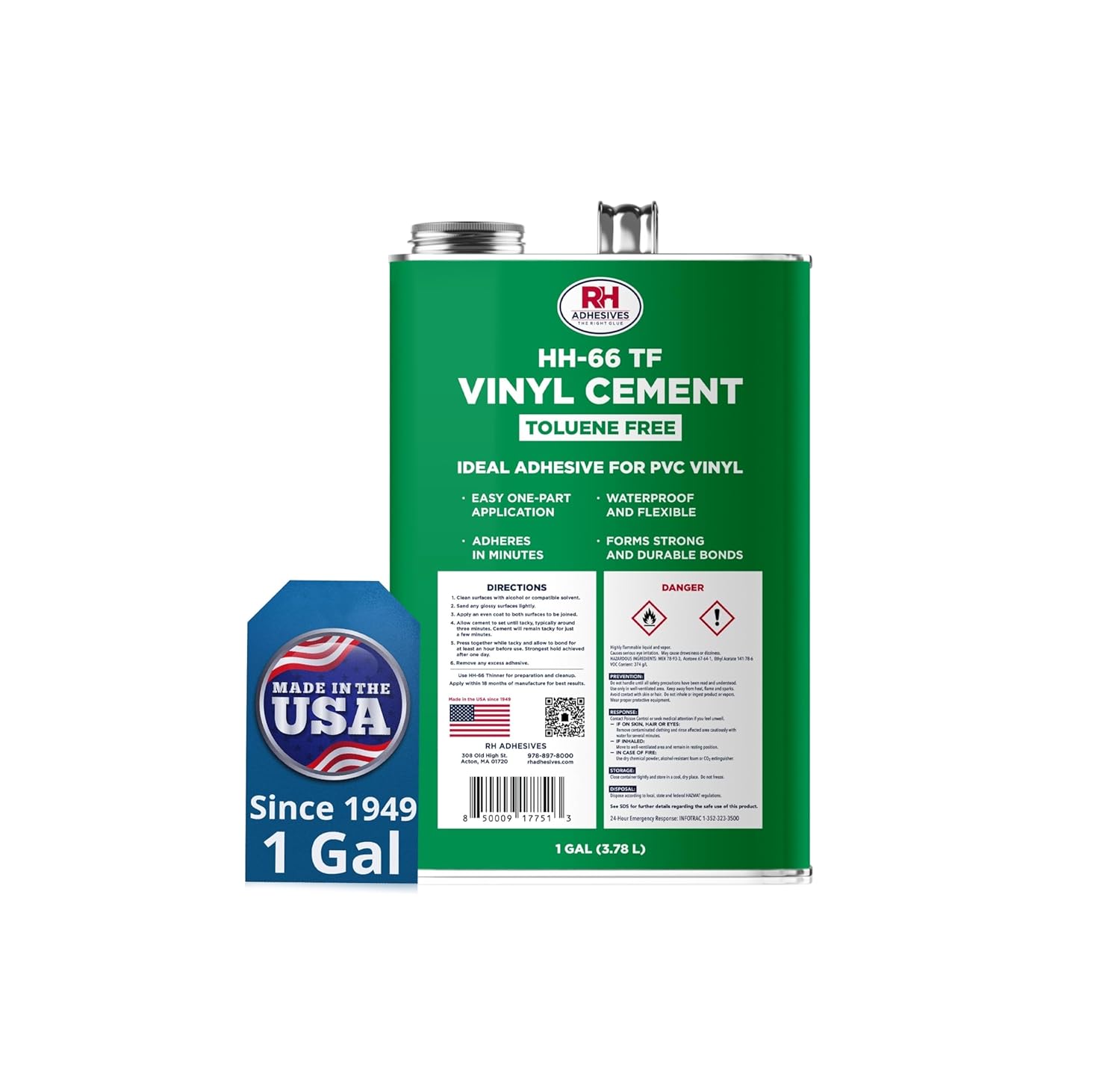 HH-66 Toluene Free Vinyl Cement for Strong Vinyl Repairs