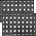 ROVSUN Rubber Floor Mat with Holes for Indoor and Outdoor Use