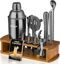 Cocktail Shaker Set Bartender Kit with Stand - Complete Bar Mixer Set