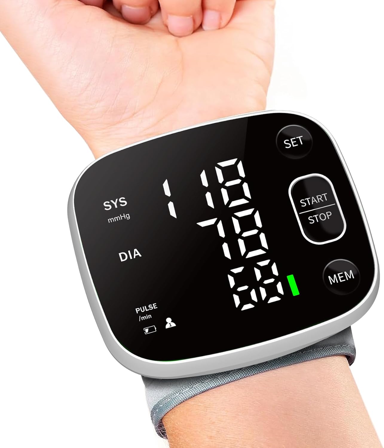 Rechargeable Blood Pressure Monitor: Voice Broadcast, Memory Storage, Carry Case
