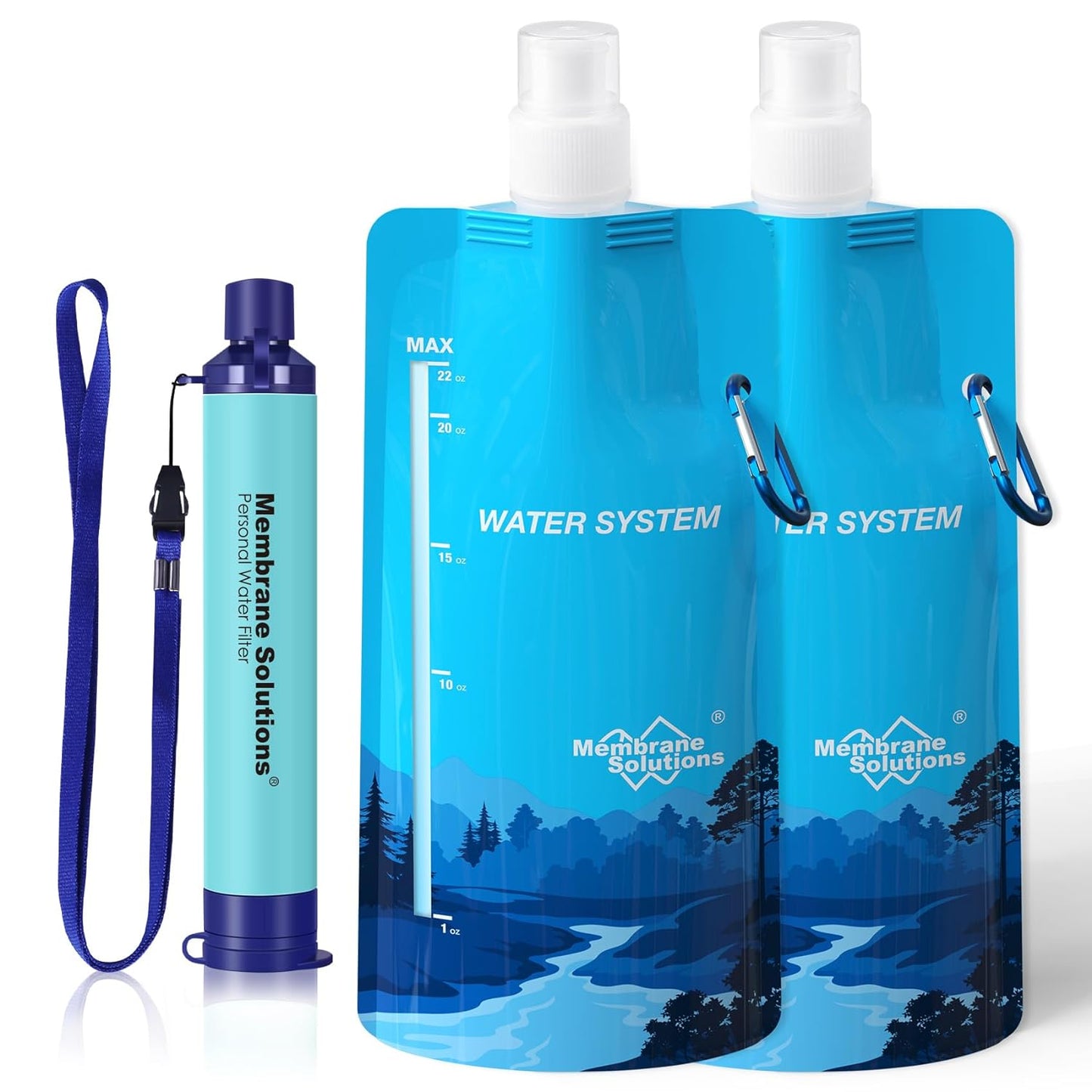 Ultra-Light Travel Water Purifier - 5-Stage Filtration
