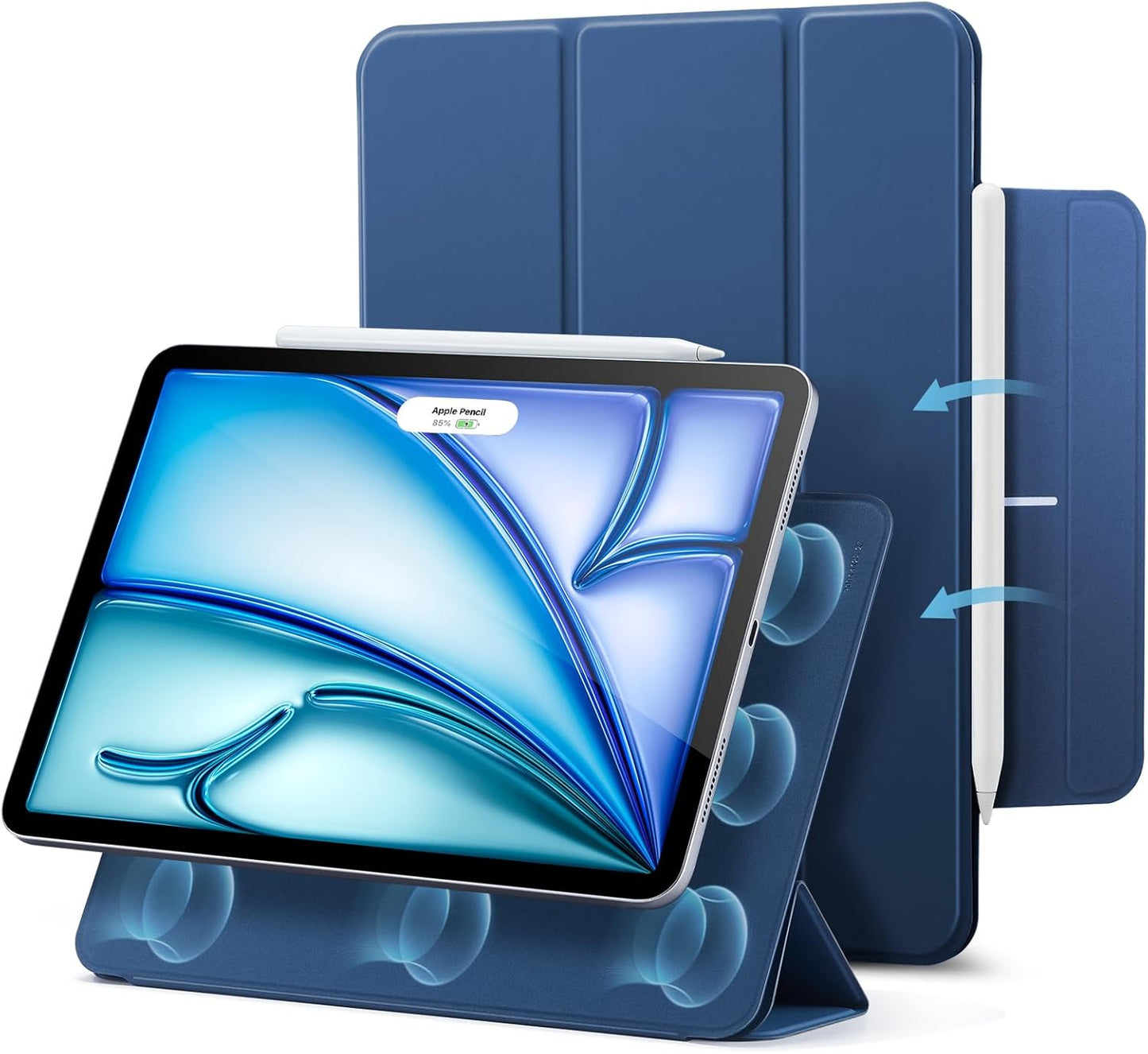 ESR Magnetic iPad Air 11 Case Navy
