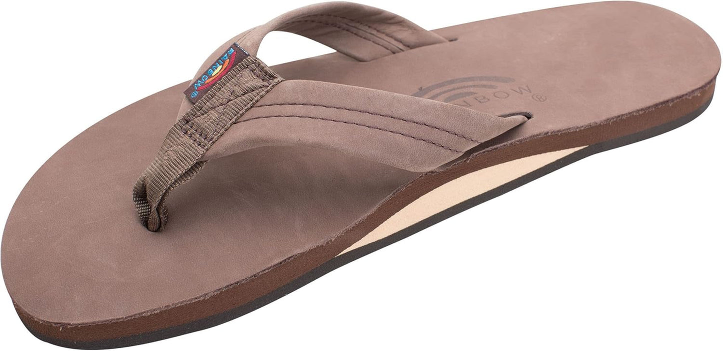 Rainbow Sandals Men's Single Layer Premier Leather Flip Flops