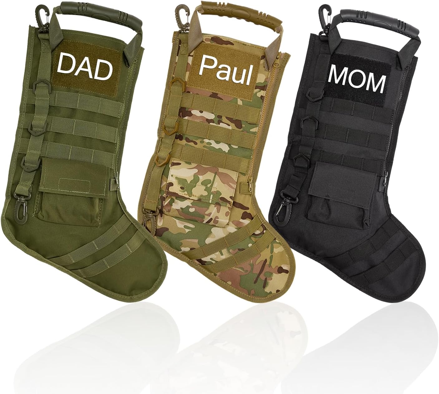 Personalized Name Tactical Christmas Stocking for Holiday Cheer