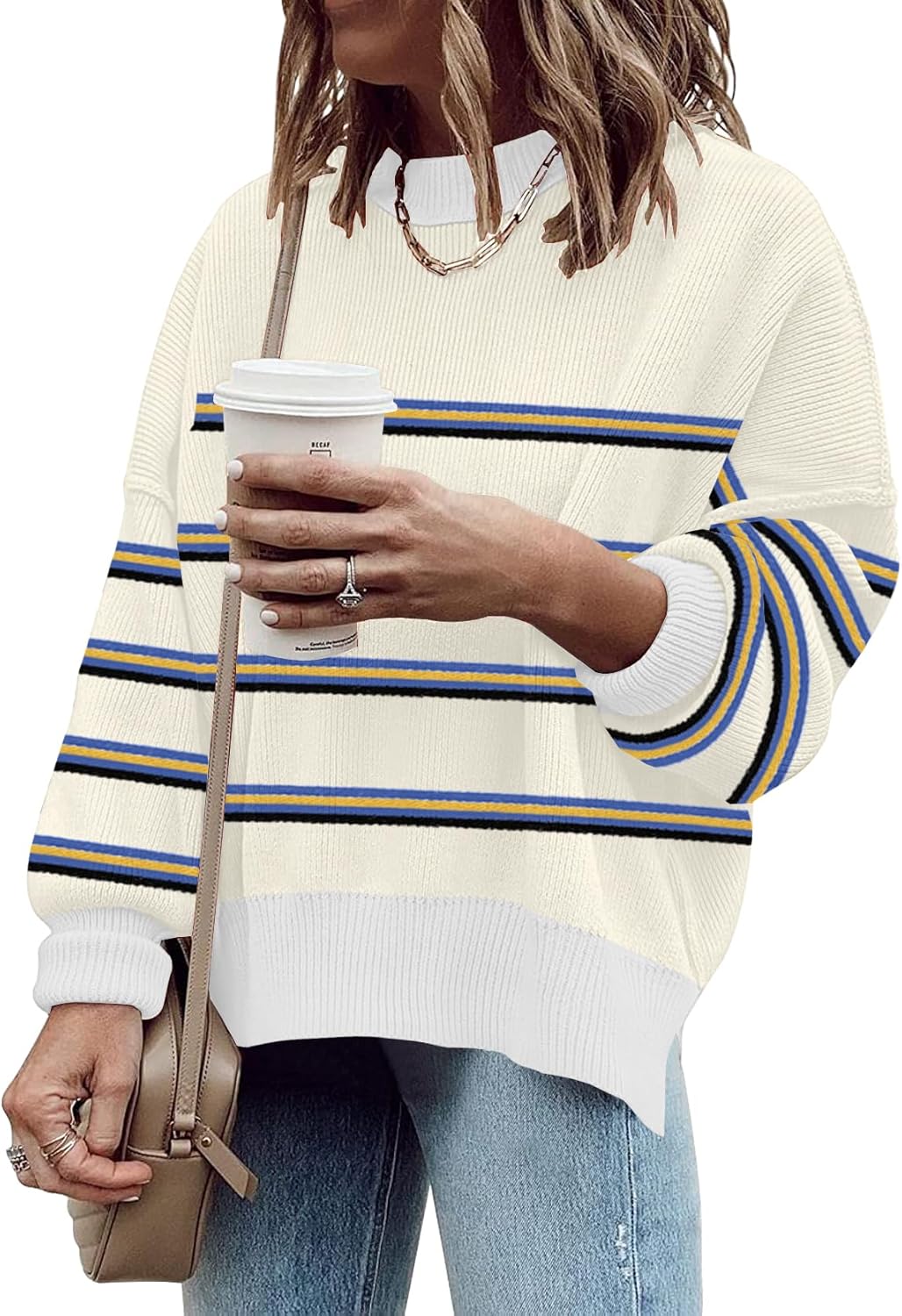 ETCYY Womens Oversized Sweaters for Trendy Fall Fashion