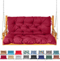 Porch Swing Cushion 60x40 in Wine Red - Waterproof 2-3 Seater Cushion
