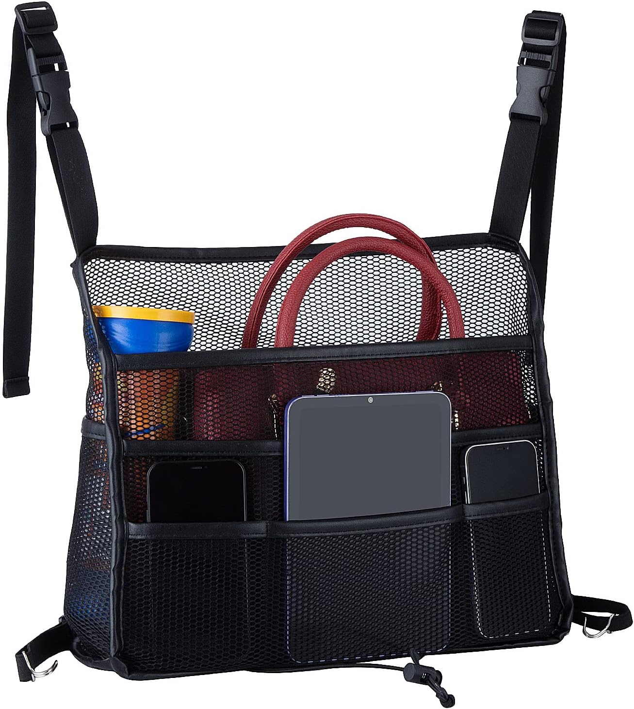 Car Seat Back Organizer: Purse Storage & Pet Barrier
