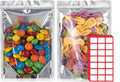 Mylar Bags 5x8 Stand Up Pouches - Clear Window, Pack of 1000