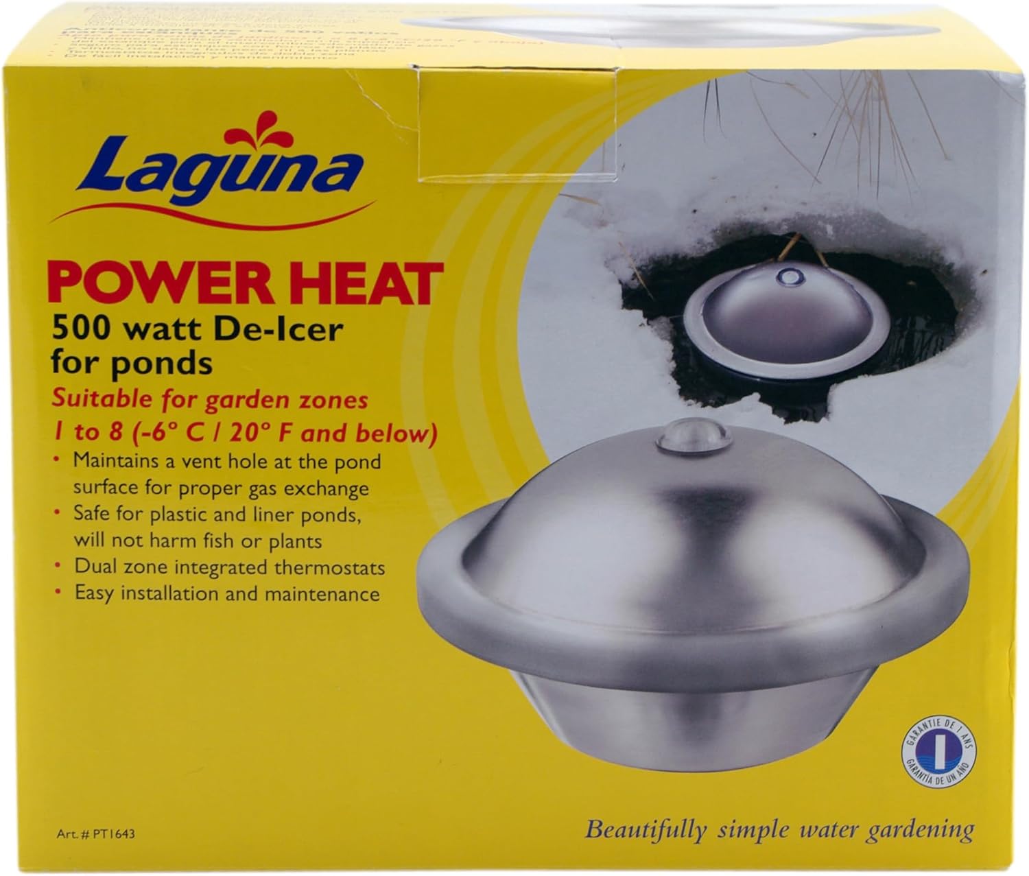 Laguna PowerHeat 500W Pond Heater - Thermostat-Controlled De-Icer