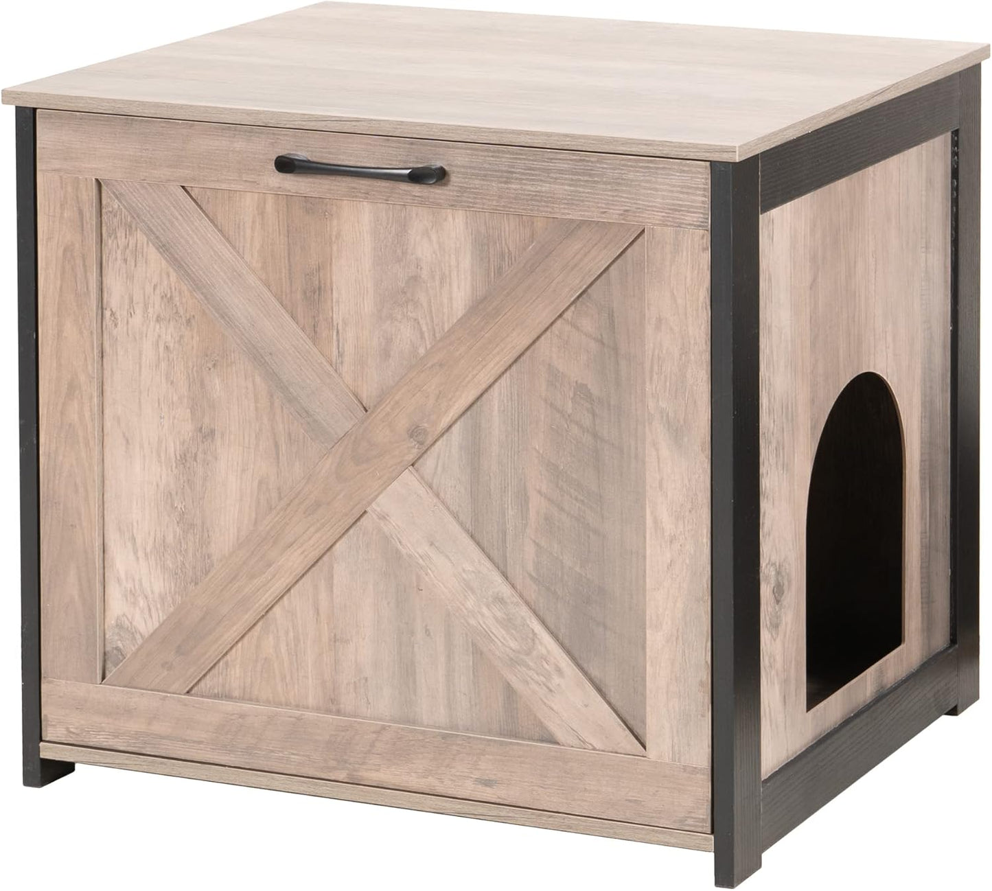 Dwanton Cat Litter Box Furniture Hidden for Stylish Homes