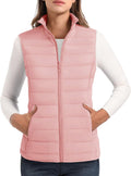 MAGCOMSEN Women's Puffer Vest Lightweight Stand Collar Quilted Vest