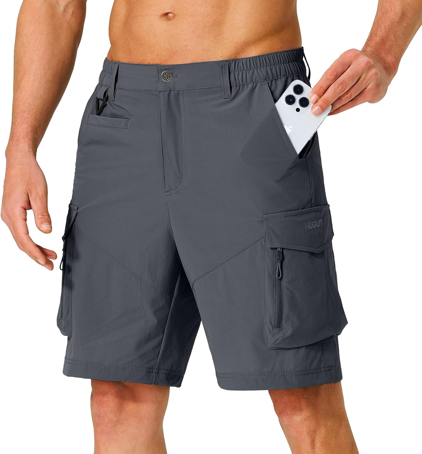 Men's Hiking Cargo Shorts Quick Dry Lightweight Travel Gear