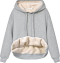Gihuo Women's Winter Sherpa Fleece Lined Pullover Hoodie - Cozy Warmth