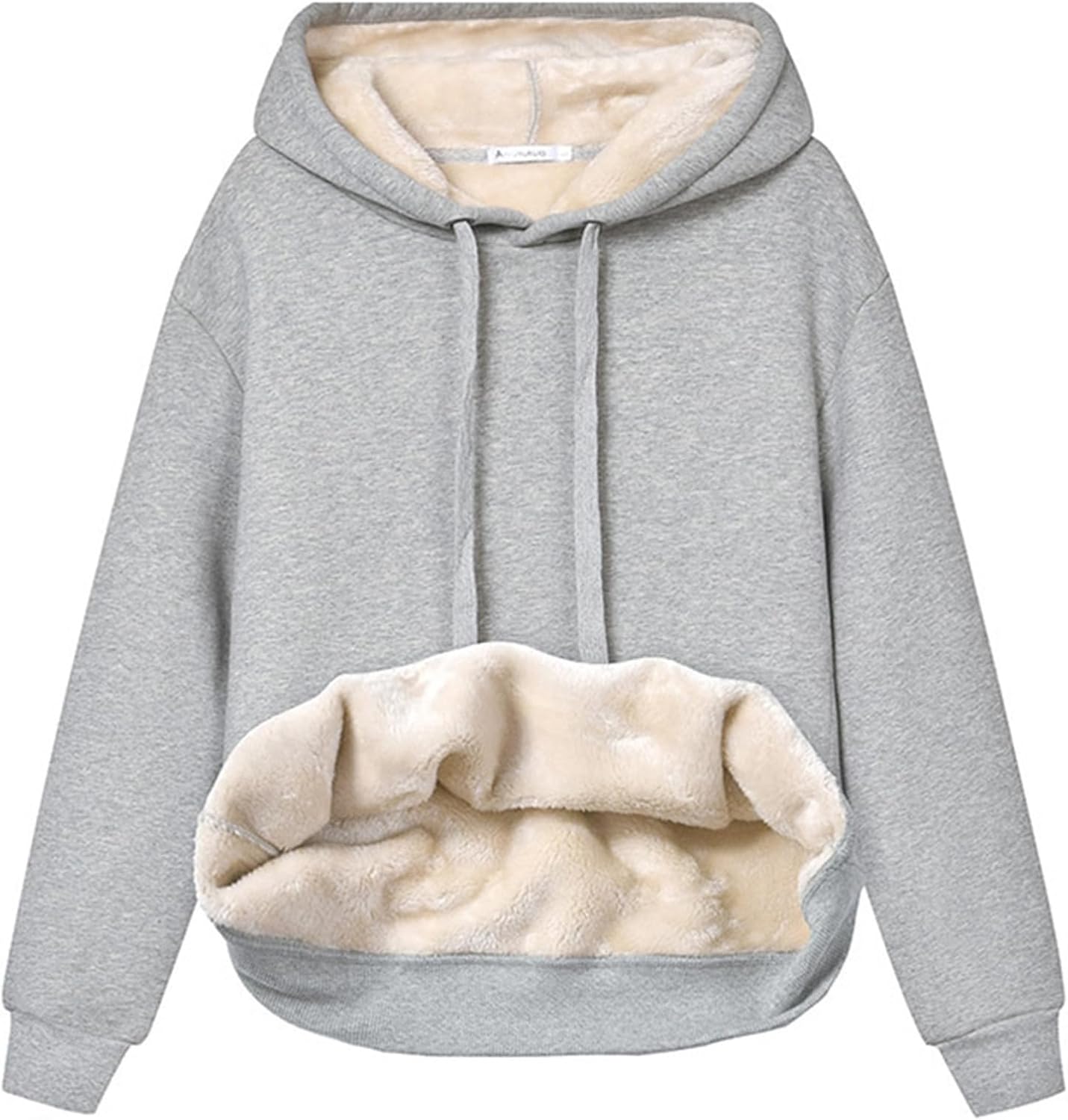 Gihuo Women's Winter Warm Hoodie Sherpa Fleece Pullover Sweatshirt