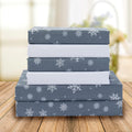 Elegant Comfort Holiday Printed 6-Piece Sheet Set - Soft, Deep Pocket