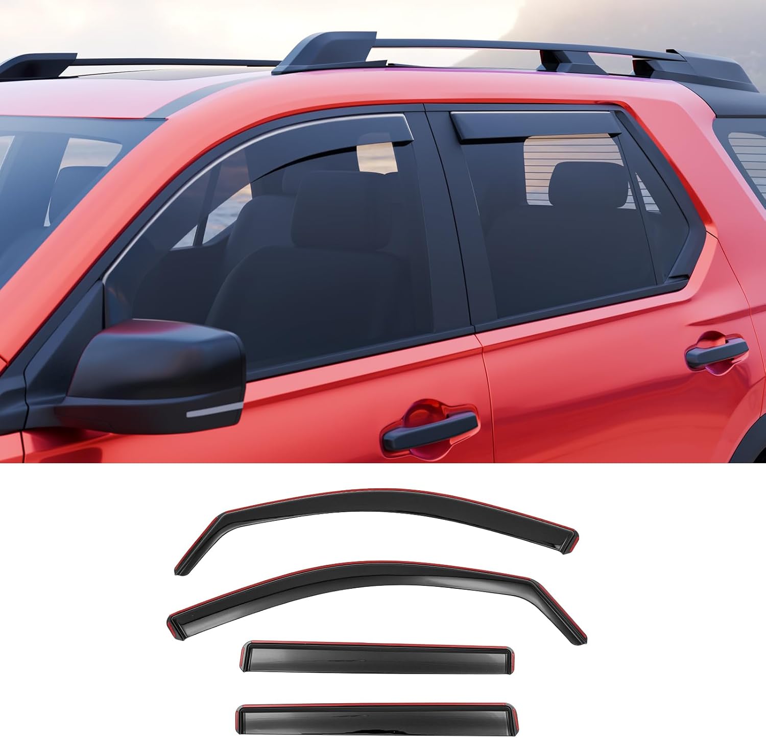 Visor Rain Guards for 2025 Honda Passport - Weather Shield 4PCS