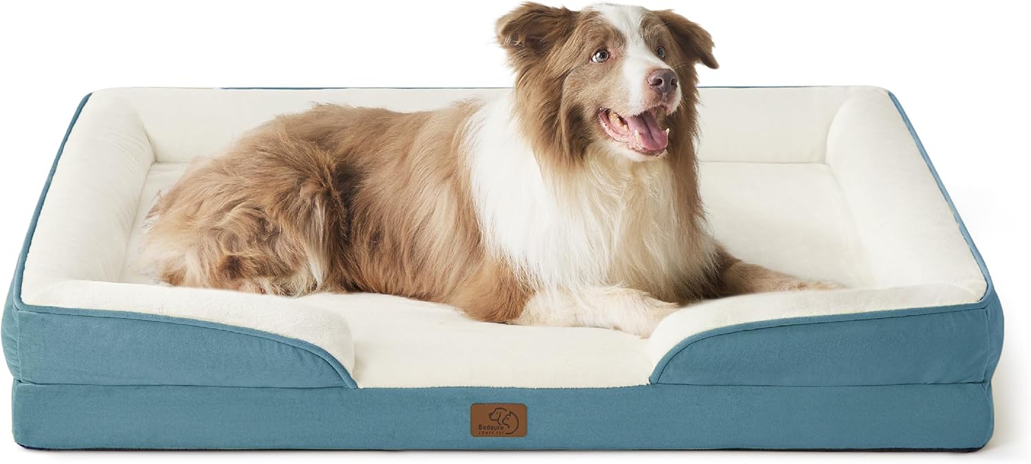 Bedsure L Plus Orthopedic Dog Bed for Large Dogs - Comfort & Care