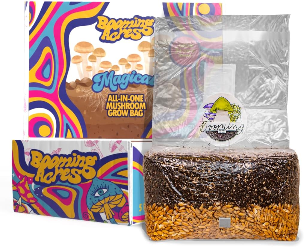 Magical 5lb All-in-One Mushroom Grow Bag for Home Cultivation