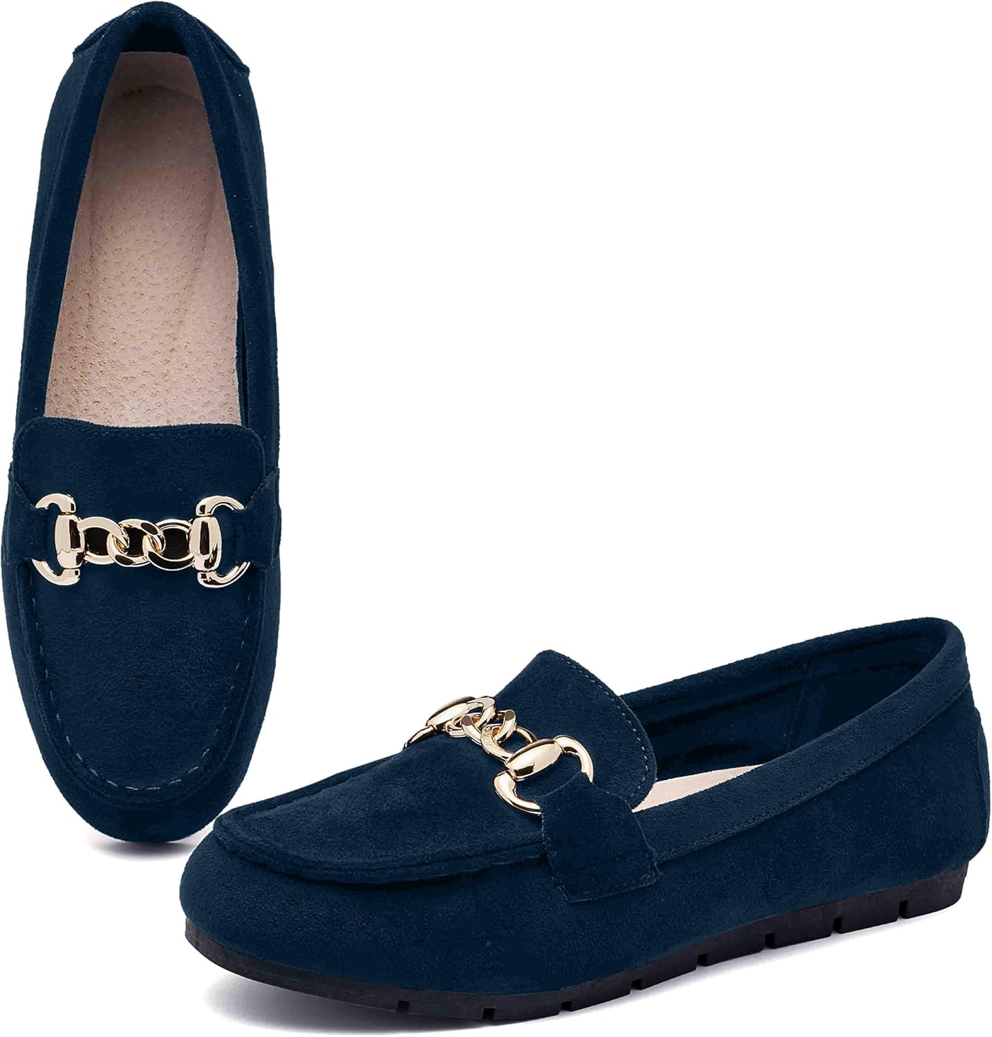 Comfortable Loafer Shoes for Women - Stylish Slip On Flats
