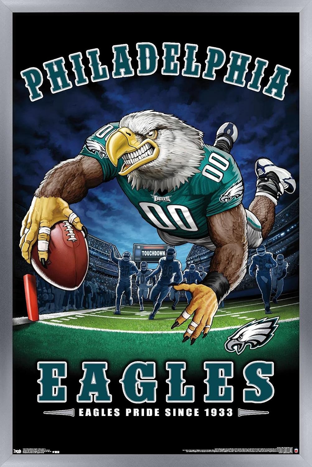 NFL Philadelphia Eagles End Zone 17 Wall Poster for Fans