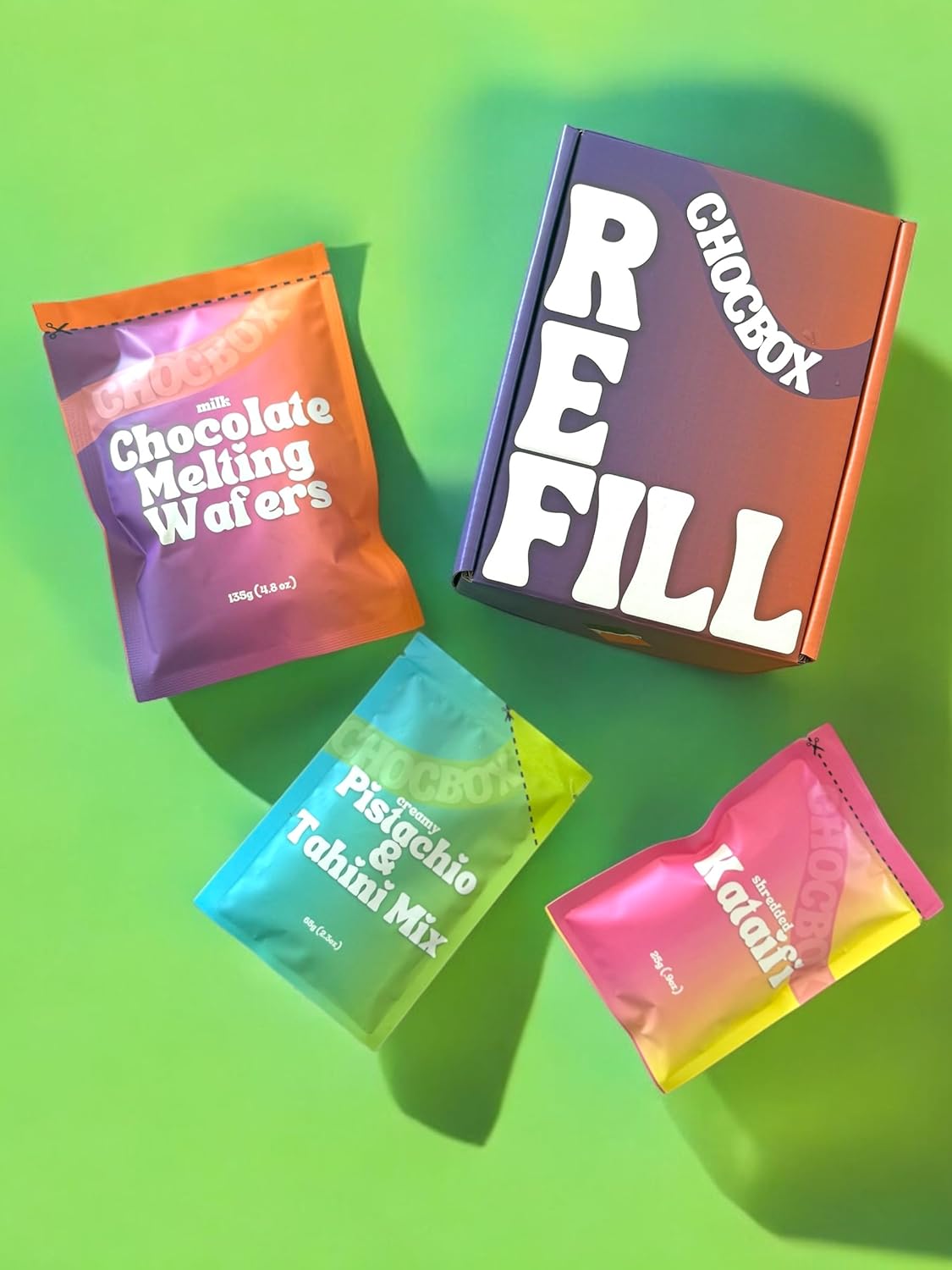 Chocbox Viral Dubai Dark Chocolate Bar Refill Kit for Choco Lovers