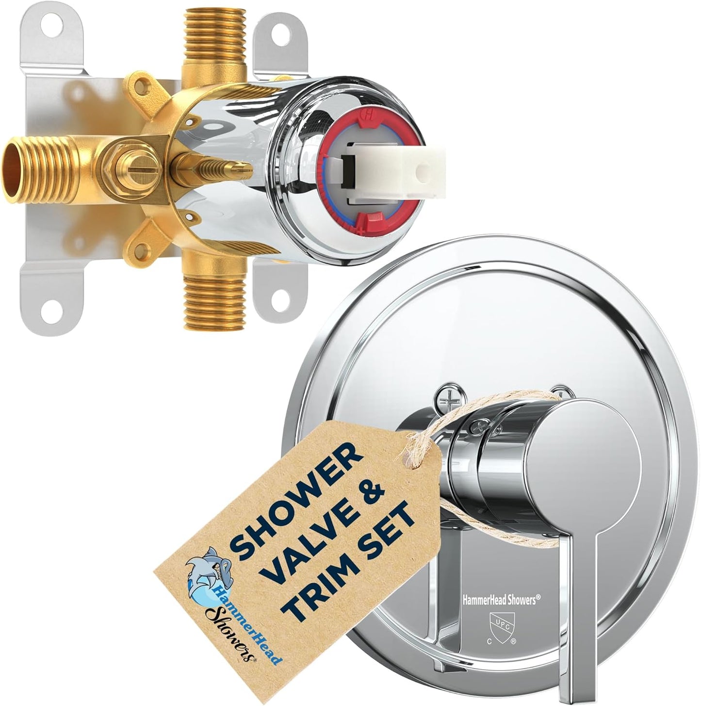 HammerHead Showers Solid Metal Trim Kit for Easy Installation