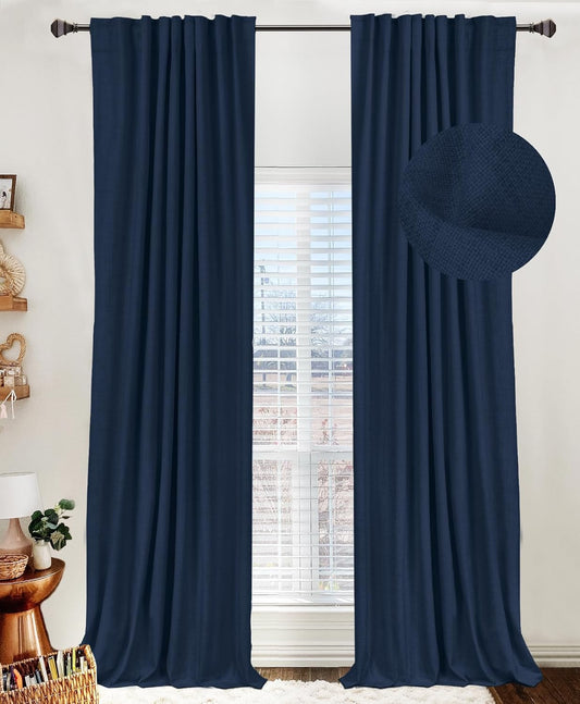 100% Blackout Curtains for Bedroom and Living Room Drapes