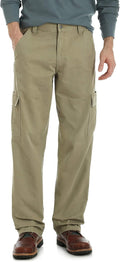Wrangler Authentics Mens Twill Relaxed Fit Cargo Pant (Style MJV6)