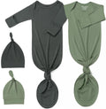 Knotted Gown Baby 2Pack Newborn Hospital Outfit - Soft Coming Home Set