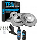 Front Disc Brake Rotor & Semi-Metallic Pad Kit - Direct Fit