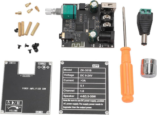 Compact Stereo Amp Board w/ BT & USB Inputs by VBESTLIFE