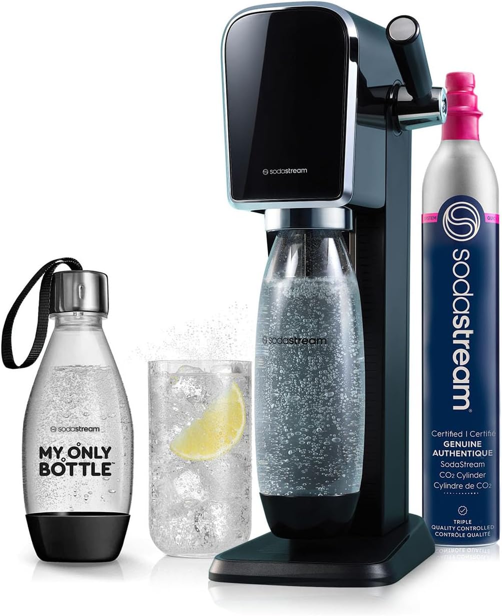 SodaStream ART Sparkling Water Maker with CO2 Cylinder and Bottles