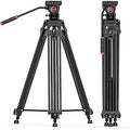 GEEKOTO Video Tripod System 72 in Heavy Duty Tripod - Stable 33 lb