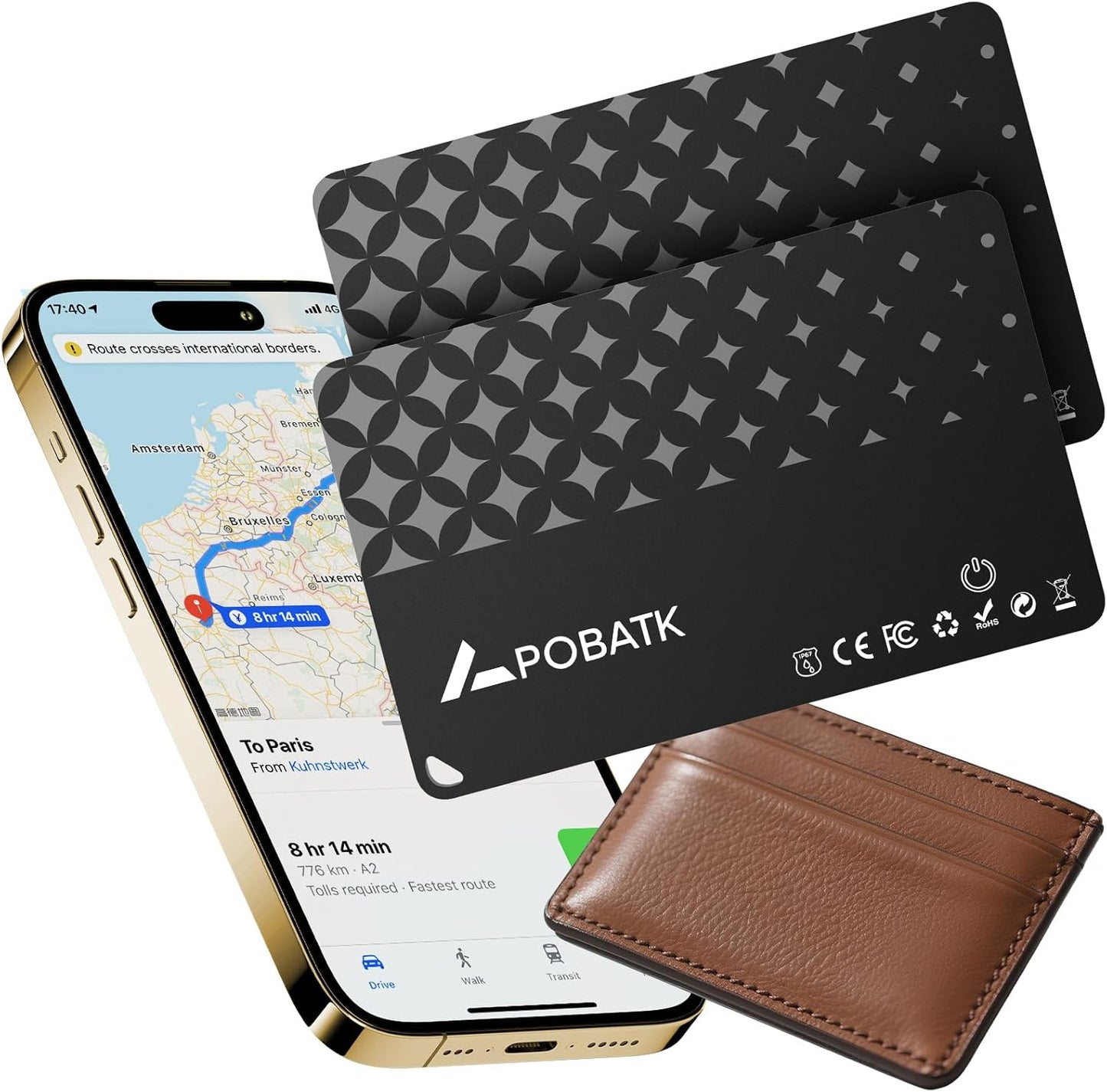 2025 Smart Tracker Card for Wallet - Apple Find My Compatible