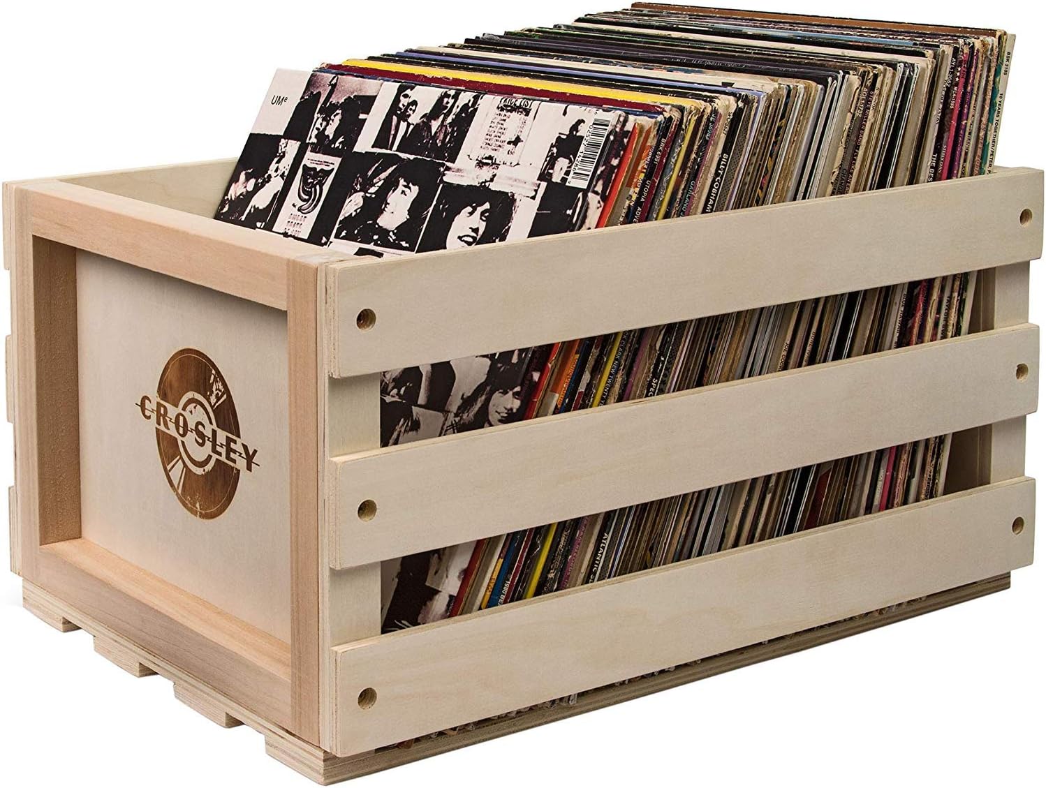 Crosley AC1004A-NA Record Storage Crate for 75 Albums